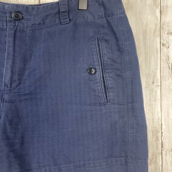 Lauren Ralph Lauren Shorts Womens 8 Blue Linen Blend Lightweight Summer Preppy - Picture 2 of 8